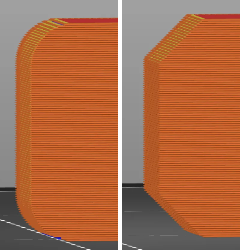 Фаски и скругления горизонтально