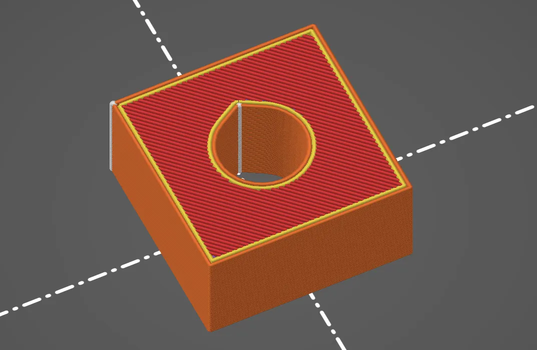 Капля для размещения шва периметра