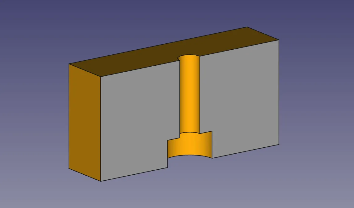 Контр-отверстие вверх ногами