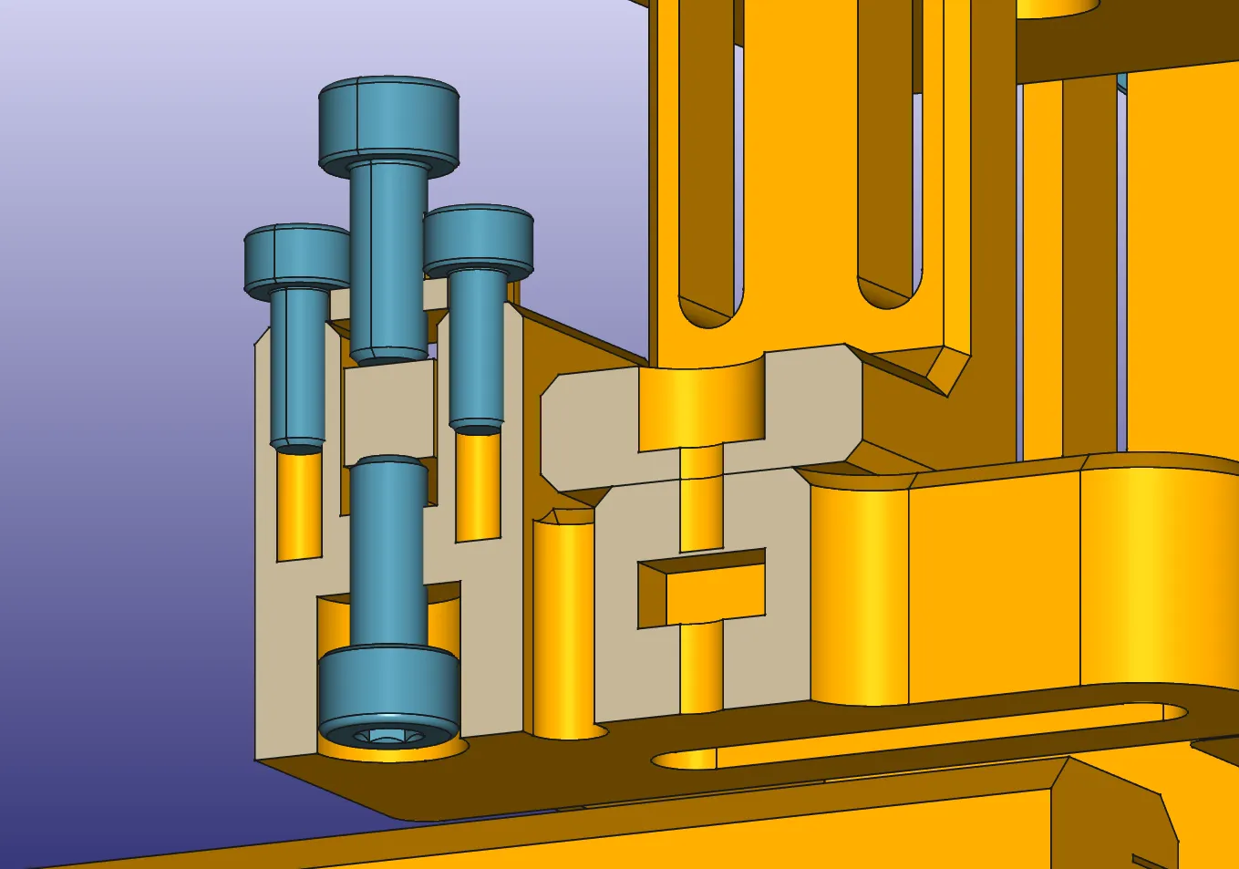 Противоположные винты для регулировки