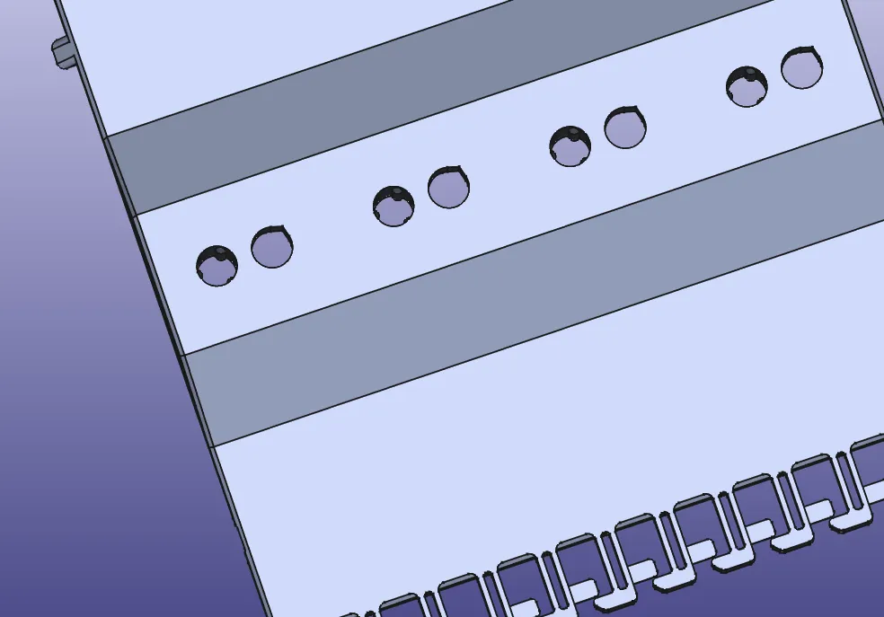 Рёбра резьбы в детали