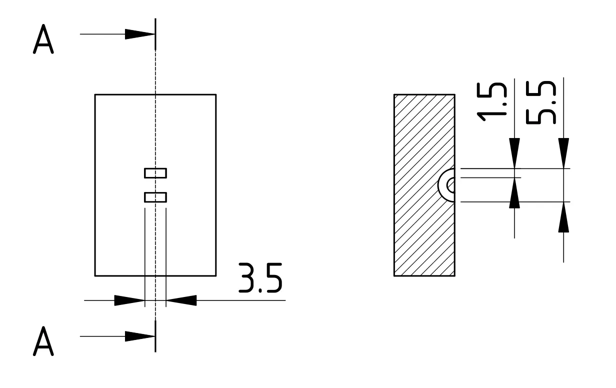 Размеры канала для стяжек